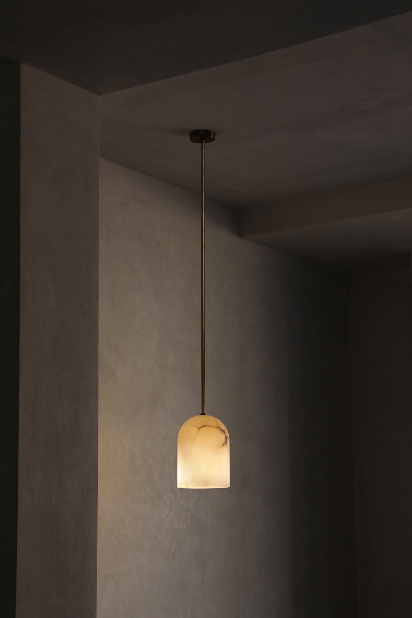 Belfry Alabaster Pendant (Tube) - hadleyjameslighting