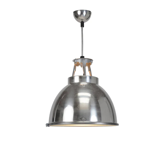 Titan Size 1 Pendant with Etched Glass - hadleyjameslighting