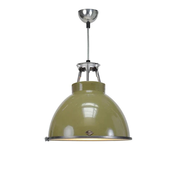 Titan Size 1 Pendant with Etched Glass - hadleyjameslighting