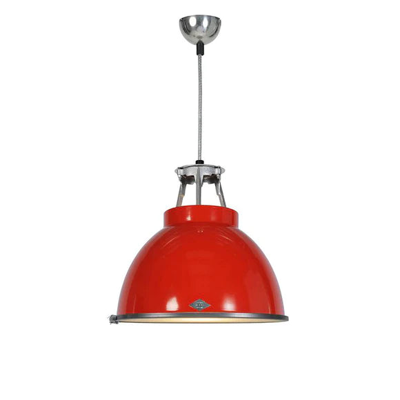 Titan Size 1 Pendant with Etched Glass - hadleyjameslighting