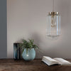 Glass Pendant Light Clear Deco - hadleyjameslighting