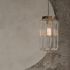 Glass Pendant Light Clear Deco - hadleyjameslighting