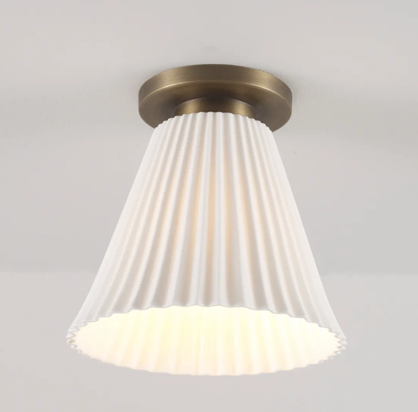 Hector Pleat Ceiling Light