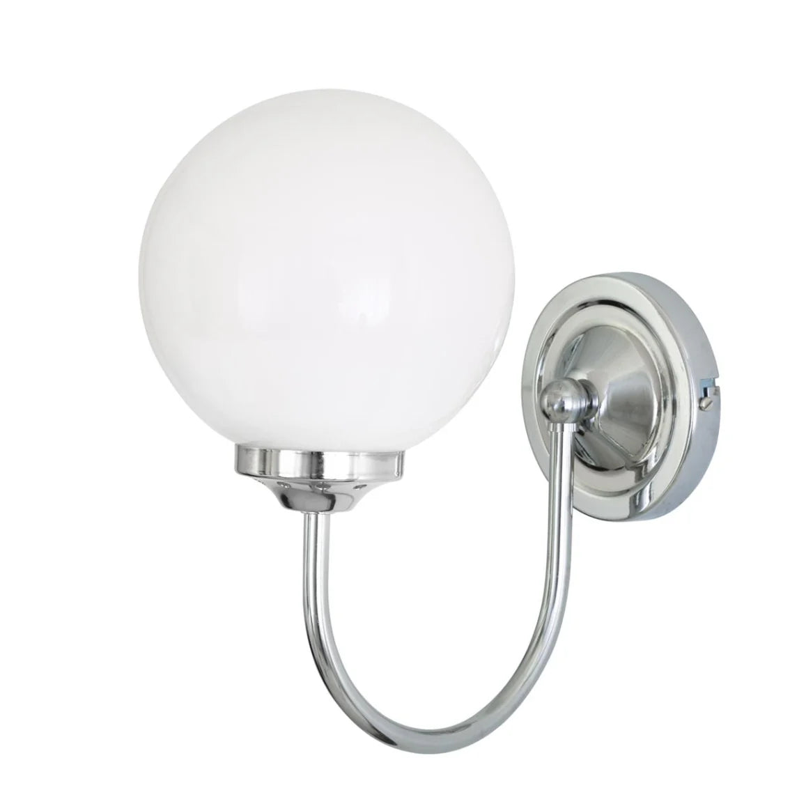 Hendrix Opal Glass Globe Wall Light