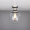 Cullen Glass Globe Flush Ceiling Light