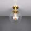 Cullen Glass Globe Flush Ceiling Light