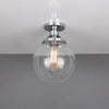 Cullen Glass Globe Flush Ceiling Light