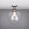 Cullen Glass Globe Flush Ceiling Light