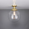 Cullen Glass Globe Flush Ceiling Light