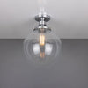 Cullen Glass Globe Flush Ceiling Light