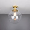 Cullen Glass Globe Flush Ceiling Light