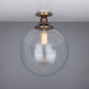 Cullen Glass Globe Flush Ceiling Light