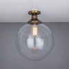 Cullen Glass Globe Flush Ceiling Light