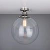 Cullen Glass Globe Flush Ceiling Light