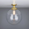 Cullen Glass Globe Flush Ceiling Light