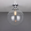 Cullen Glass Globe Flush Ceiling Light