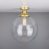 Cullen Glass Globe Flush Ceiling Light