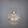 Kelly Holophane Glass Pendant Light