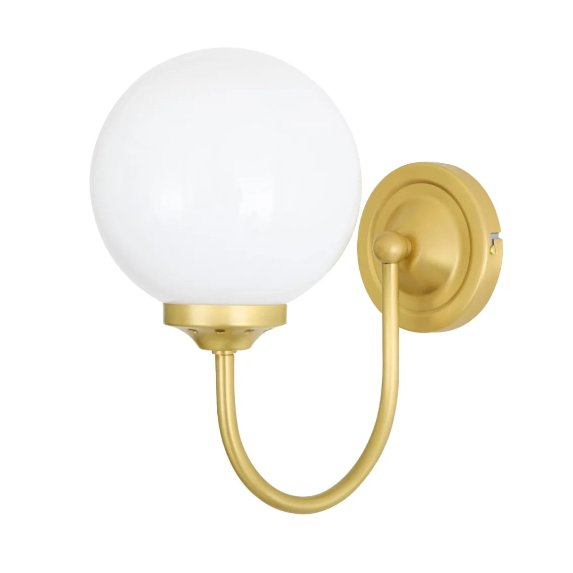 Hendrix Opal Glass Globe Wall Light