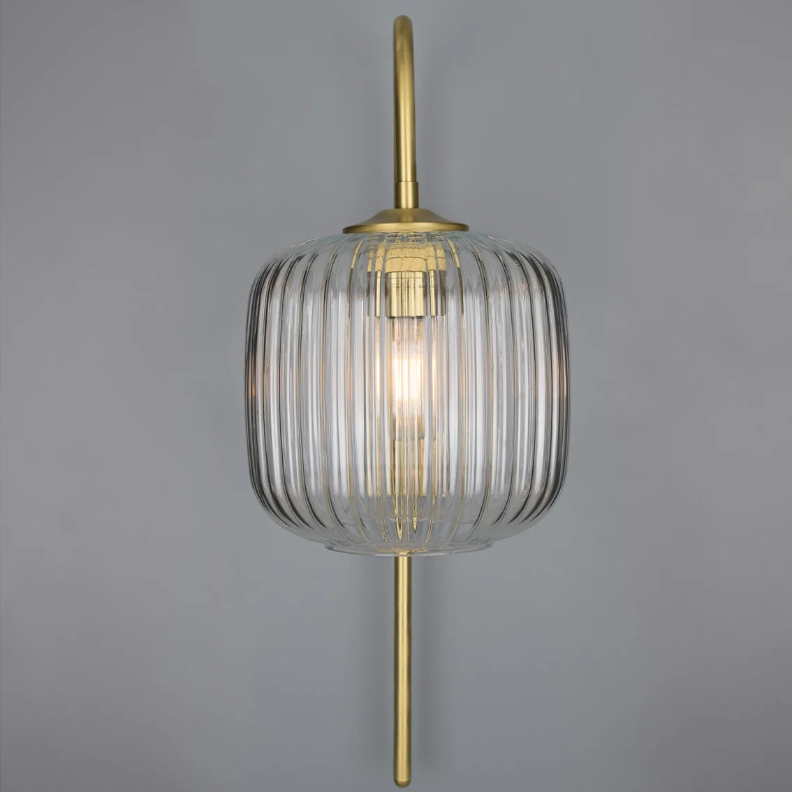 Shannon Reeded Glass Wall Light