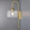 Shannon Reeded Glass Wall Light