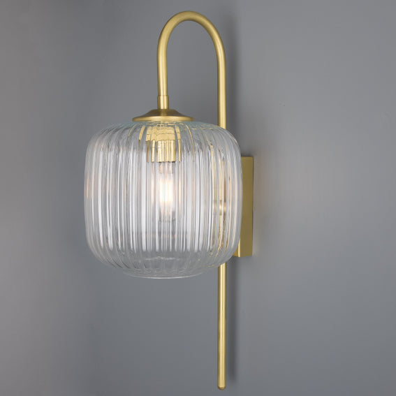 Shannon Reeded Glass Wall Light