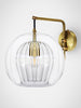 Pleated Crystal Wall Light